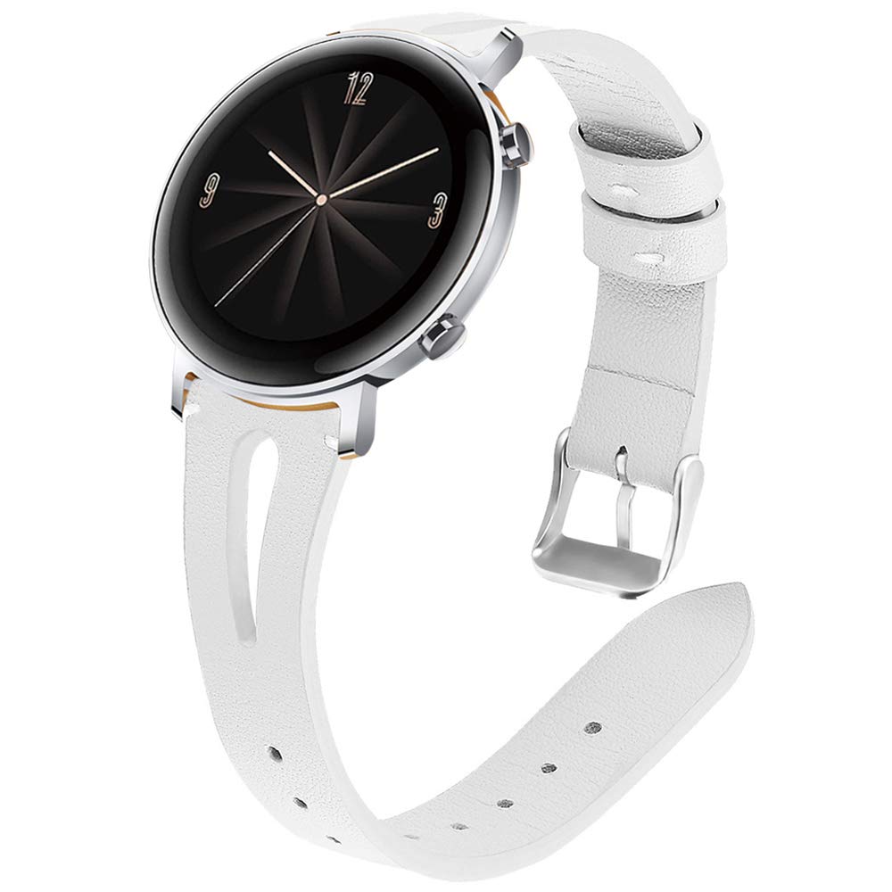 Miimall 20 mm pašèek za pametno uro, združljiv s Huawei Watch GT 2 42 mm, v beli barvi