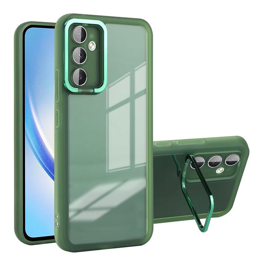 SEAHAI prosojen ovitek s stojalom za Samsung Galaxy A54 5G v zeleni barvi
