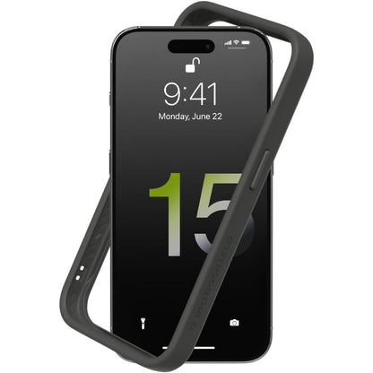 Ovitek za telefon "Rhinoshield CrashGuard" iPhone 15 Pro Max – Siva / TPU silikon