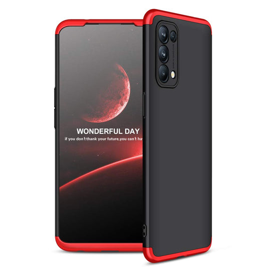 Zašèitni ovitek 360° Frame za Oppo Find X3 Lite v èrno-rdeèi barvni kombinaciji