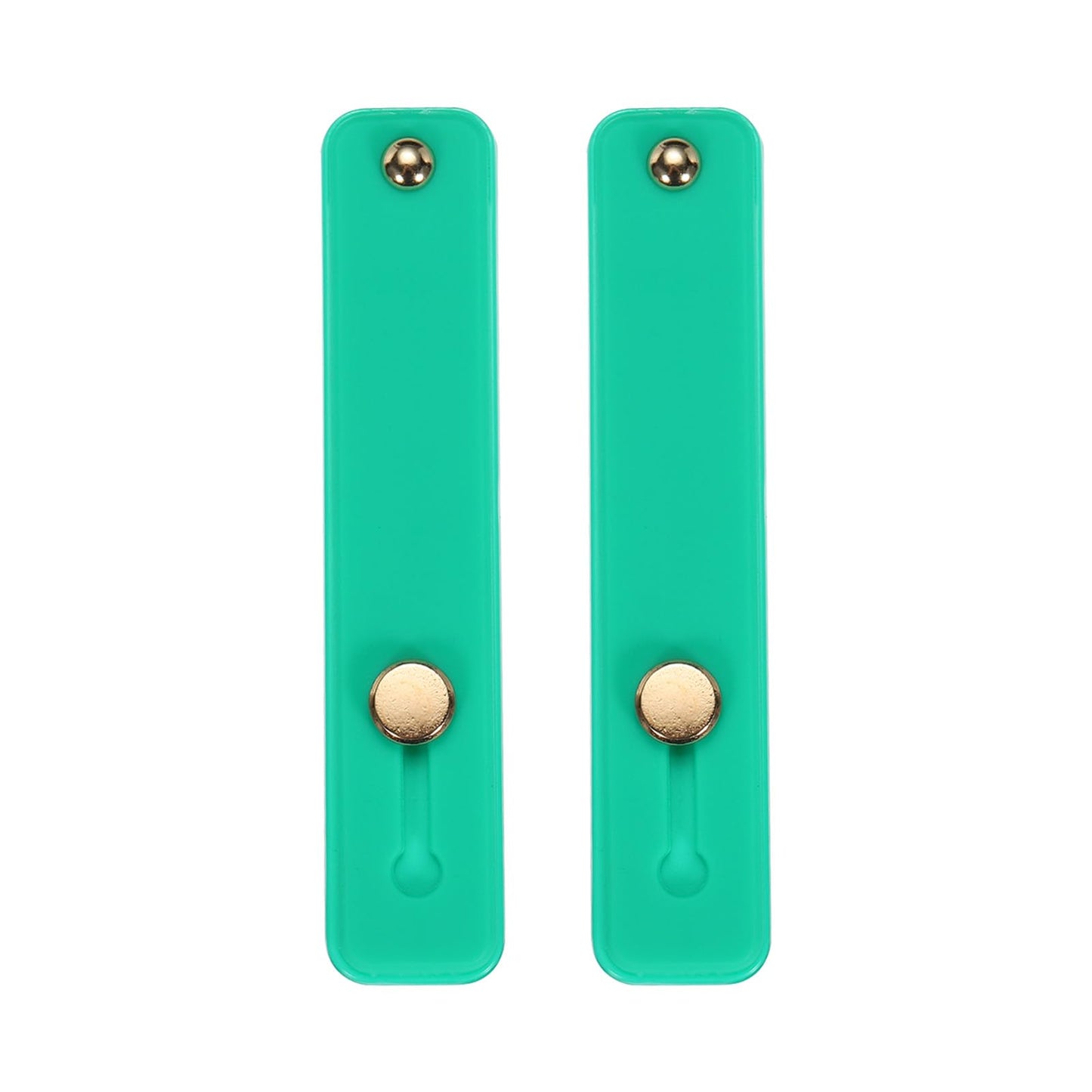 QUARKZMAN Silicone Phone Grip with Finger Strap - Mobile Phone Stand (Green, 2 Pcs)