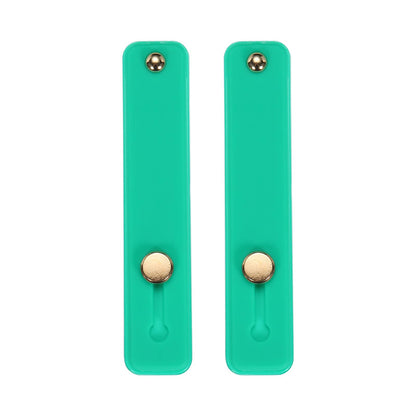 QUARKZMAN Silicone Phone Grip with Finger Strap - Mobile Phone Stand (Green, 2 Pcs)