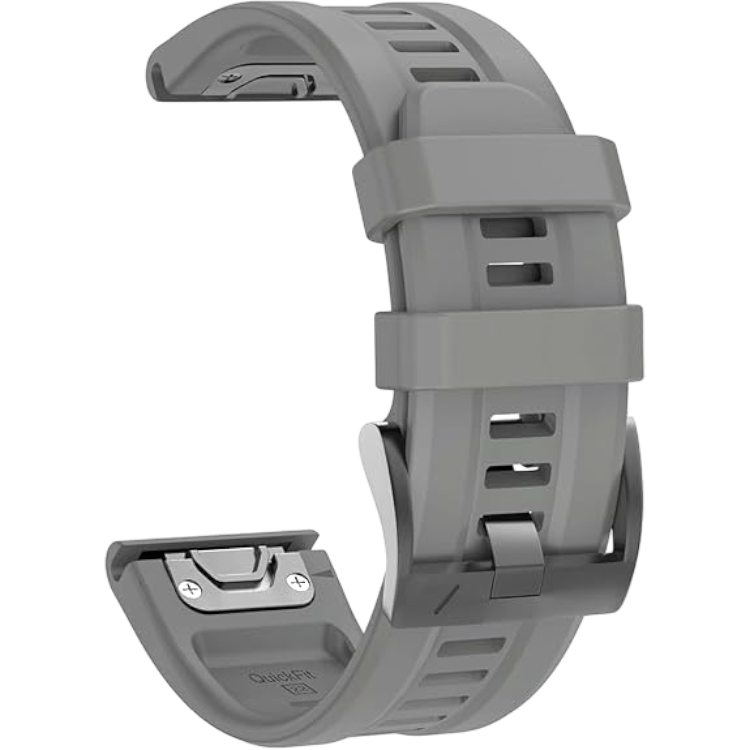 Silikonski pašček za Garmin Fenix 6 Pro/Fenix 7/Epix 2 Correa, 22mm – Infostyle – Siva