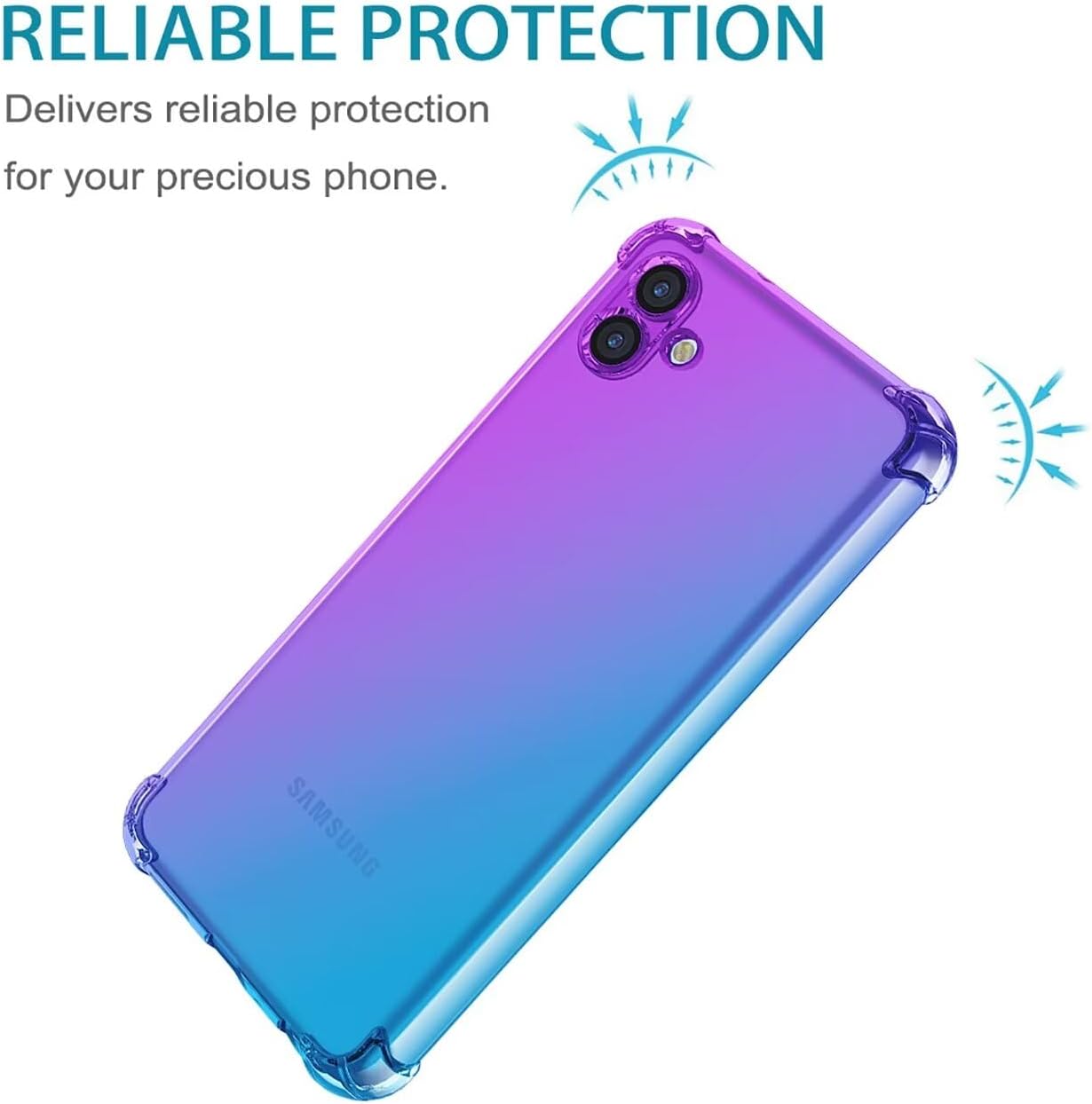 Silikonski ovitek "Colorit" za Samsung A05 vijolièna/modra – Infostyle