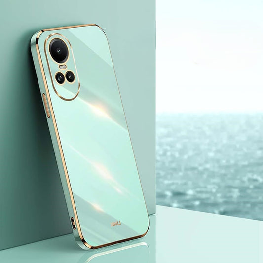 Silikonski ovitek GIOPUEY za Oppo Reno 10 / Reno 10 Pro – zelena/mint