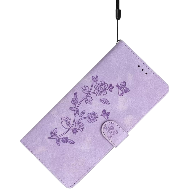 Preklopna torbica za telefon ''Butterfly'' Samsung Galaxy A53, vijolična – Infostyle – Vijolična / Ekološko usnje + TPU 