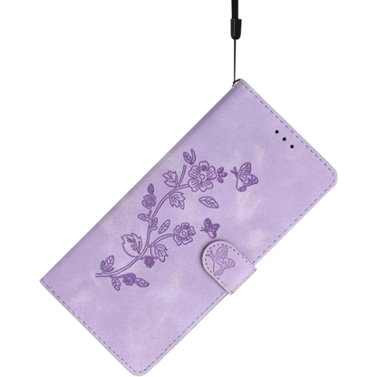 Preklopna torbica za telefon ''Butterfly'' Samsung Galaxy A53, vijolična – Infostyle – Vijolična / Ekološko usnje + TPU 