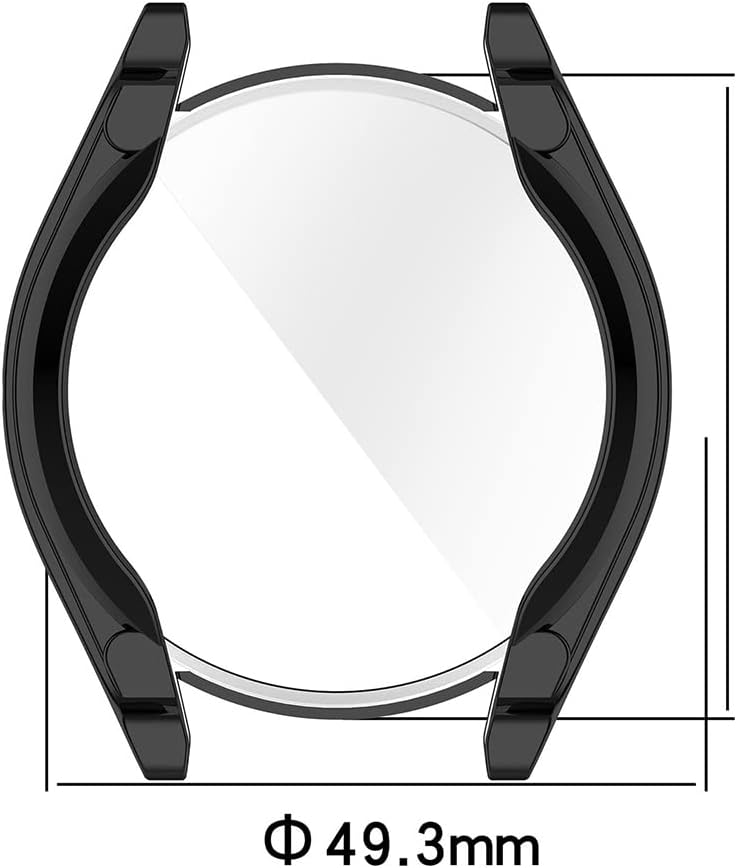 2 kosa zaščitnih ovitkov za Huawei Watch Buds - TPU Zaščita Zaslona, Ultra Tanek, Črno-Zlat