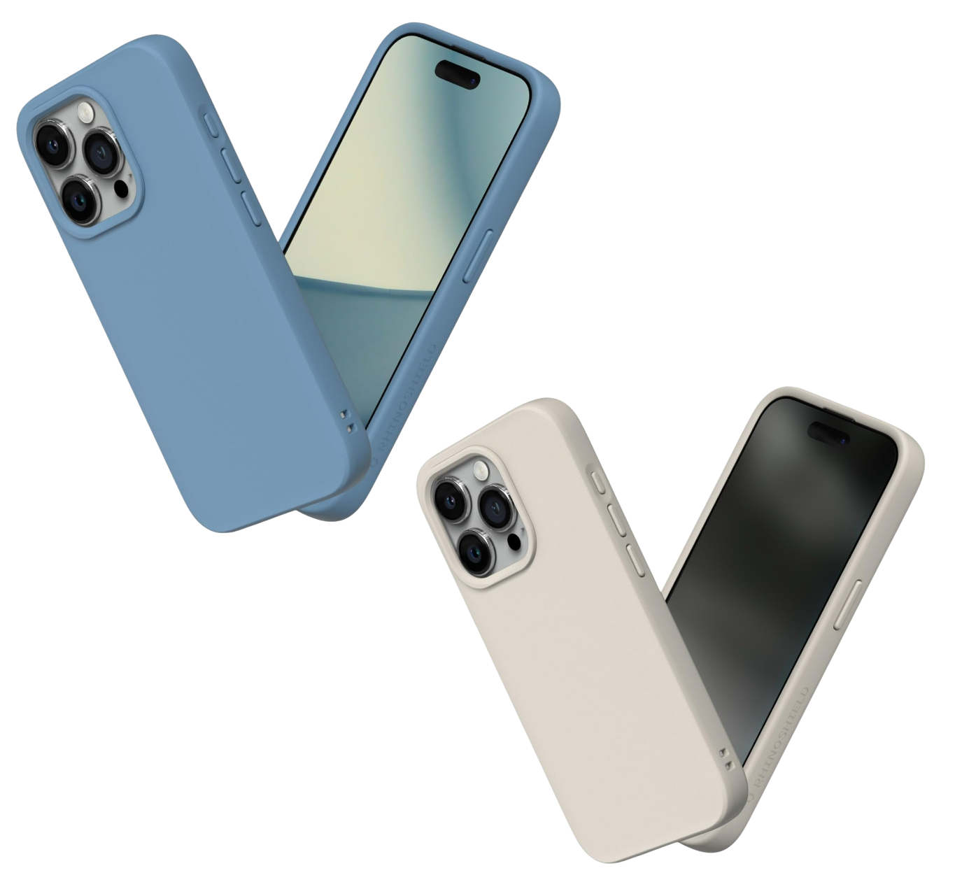 Ovitek za telefon "Rhinoshield" za iPhone 15 Pro Max – Bež / TPU silikon