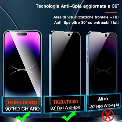 Zaščitno steklo "Tigratigro Anti-Spy" iPhone 14 Pro