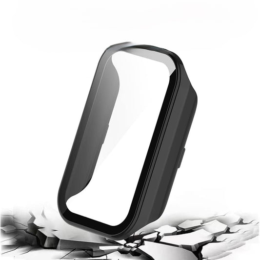 Protective Case for Xiaomi Mi Smart Band 2 + 9H Glass – 360° (black)
