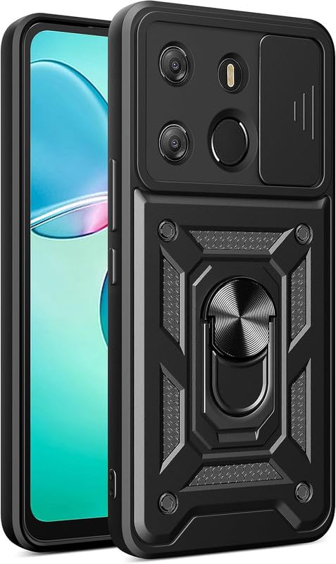 Infostyle E-Lush Ring Camera Protect protective case for Xiaomi 11T / 11T Pro, black with ring