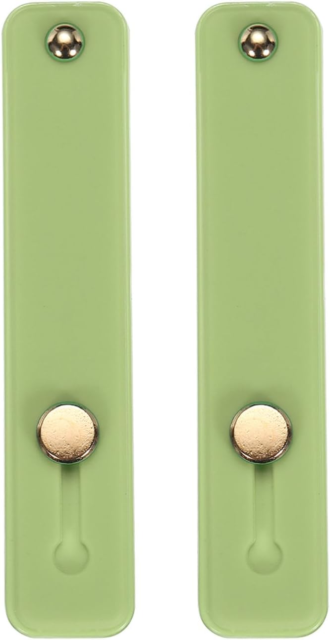 QUARKZMAN Silicone Phone Holder with Finger Strap – Mobile Phone Stand (Light Green, 2 Pieces) (Copy)