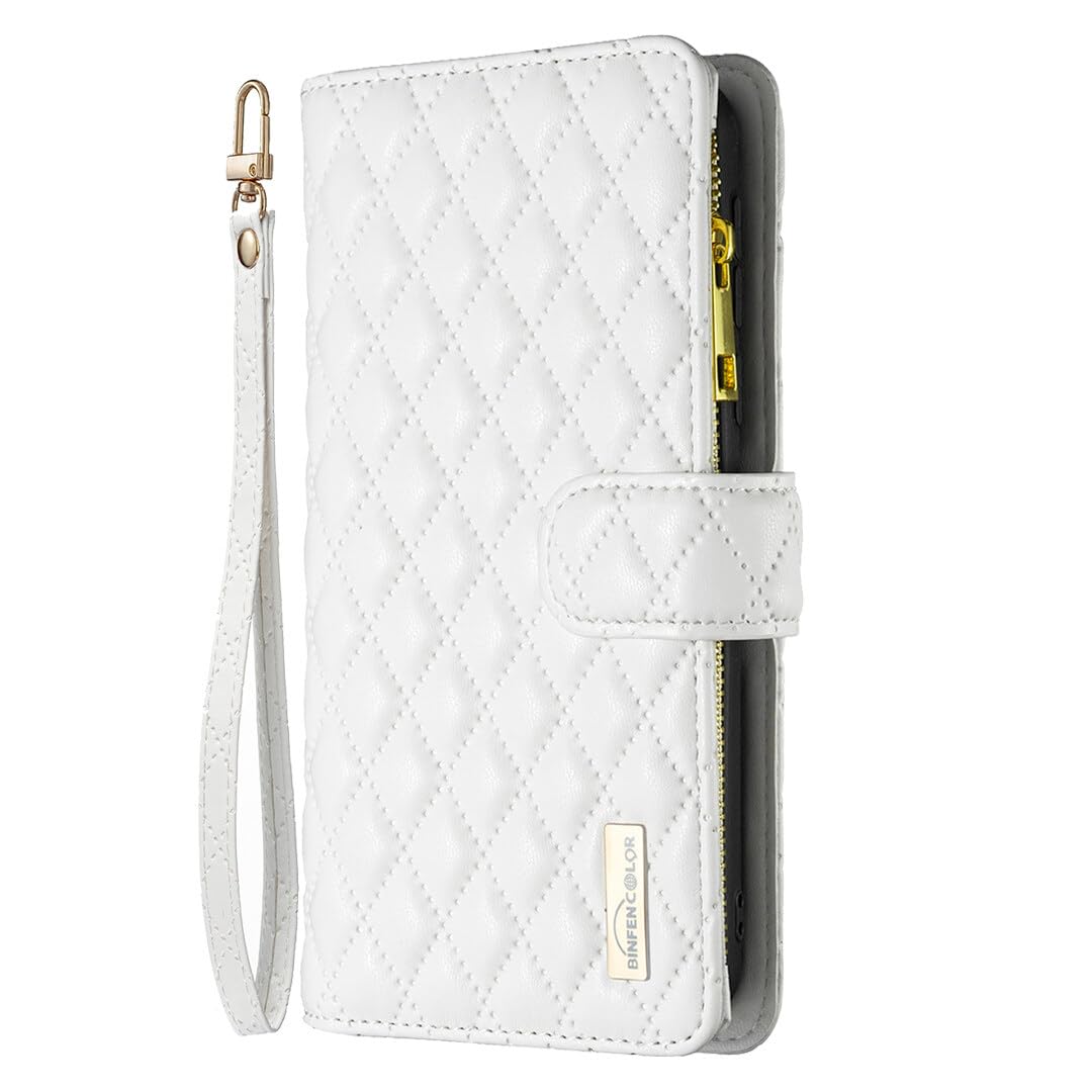 Yiscase-preklopna-torbica-denarnica-iPhone-14-Plus-15-Plus-bela