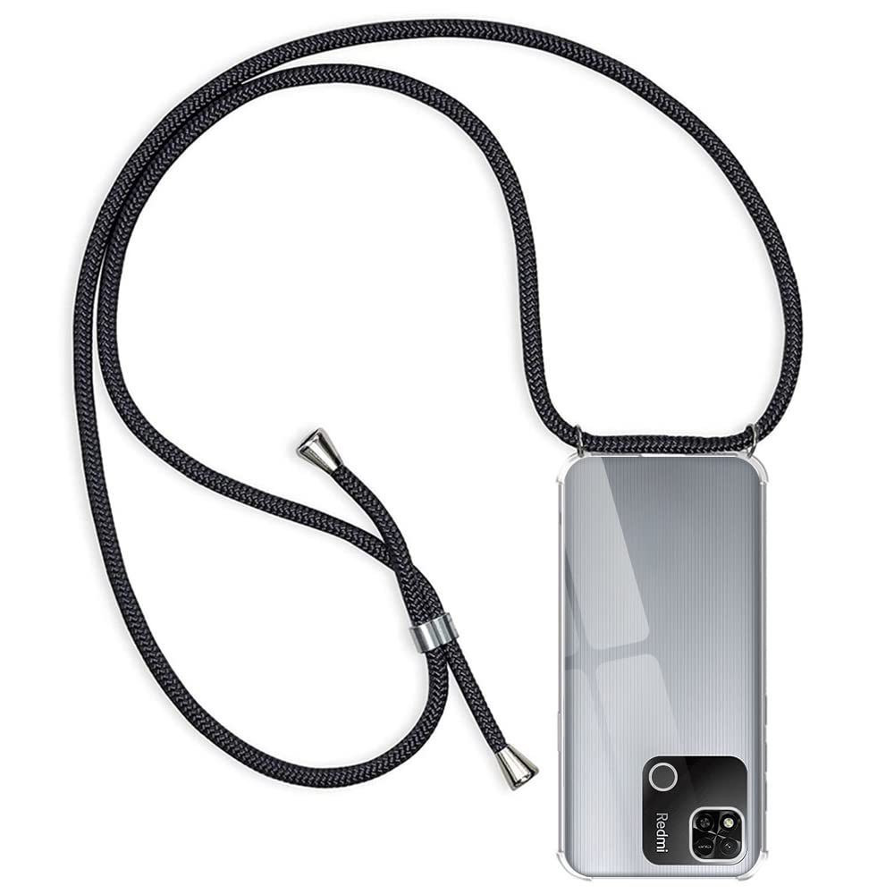 Silikonski-ovitek-z-vrvico-Rosyheart-Xiaomi-Redmi-10A-9C-crna