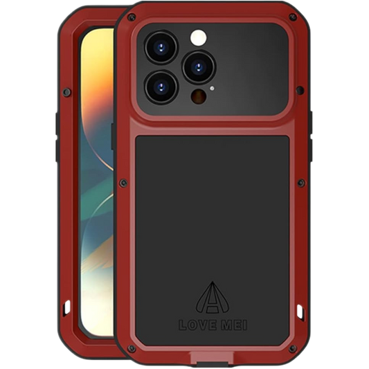 Ovitek "hibrid" za iPhone 14 Pro, rdeča – LOVE MEI