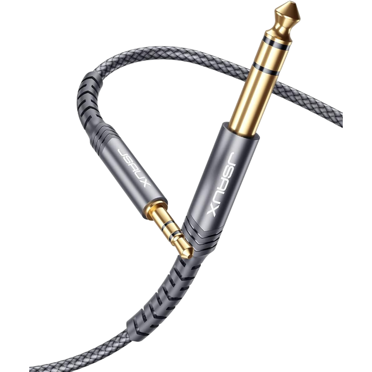 3.5 mm Jack v 6.35 mm Jack kabel, 3 m – JSAUX – Siva