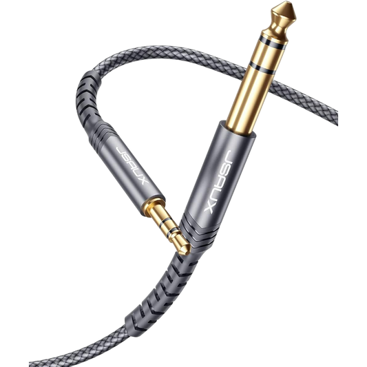 3.5 mm Jack v 6.35 mm Jack kabel, 3 m – JSAUX – Siva