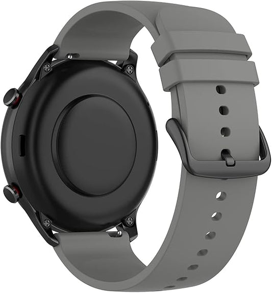 Silicone strap Keweni 22 mm grey – for Amazfit GTR, GTR 3, GTR 4, Stratos and others