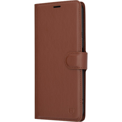 Preklopna torbica "Leather Folio" za Honor 90 Lite, rjava – Techsuit – Rjava / TPU silikon