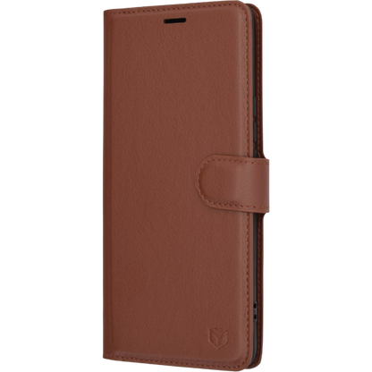 Preklopna torbica za telefon 'Leather Follo' Honor Magic6 Lite, rjava – Techsuit