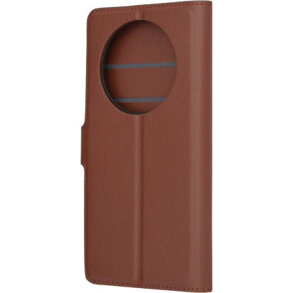 Preklopna torbica za telefon 'Leather Follo' Honor Magic6 Lite, rjava – Techsuit