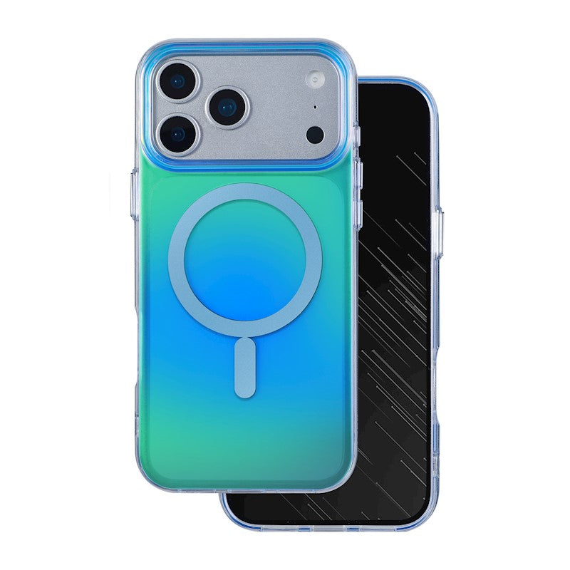 Ovitek za iPhone 17 Pro / 18 Pro, Tecto Shield Aurora, moder