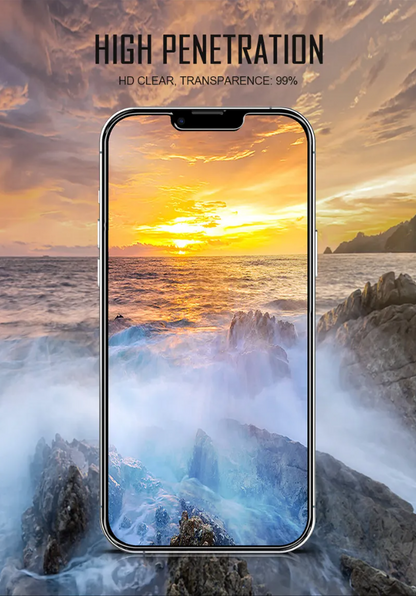 Zaščitno steklo "Premium" za Apple iPhone serije 14 in 15 plus - s črno obrobo