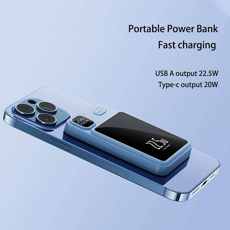 Techsuit - Brezžična prenosna baterija MagSafe 10000mAh