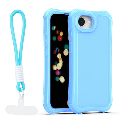 Ovitek Safepop s paščkom za iPhone 16e / 17e modra