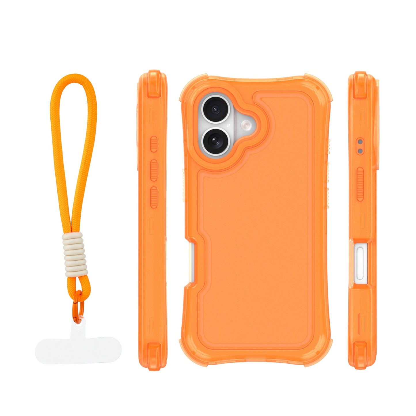 Ovitek Safepop s paščkom za iPhone 17 6,3" oranžna