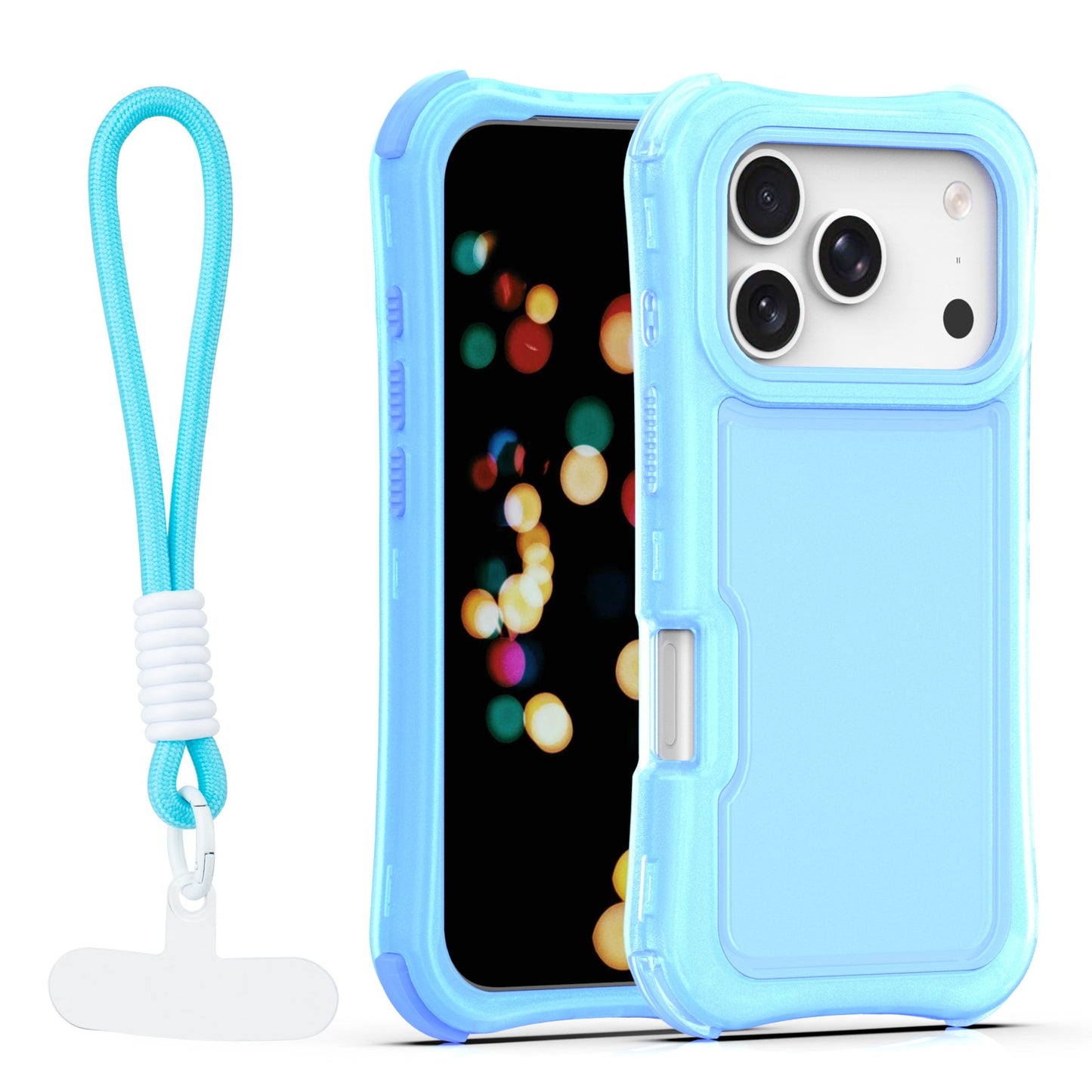 Ovitek Safepop s paščkom za iPhone 17 Pro 6,3" modra