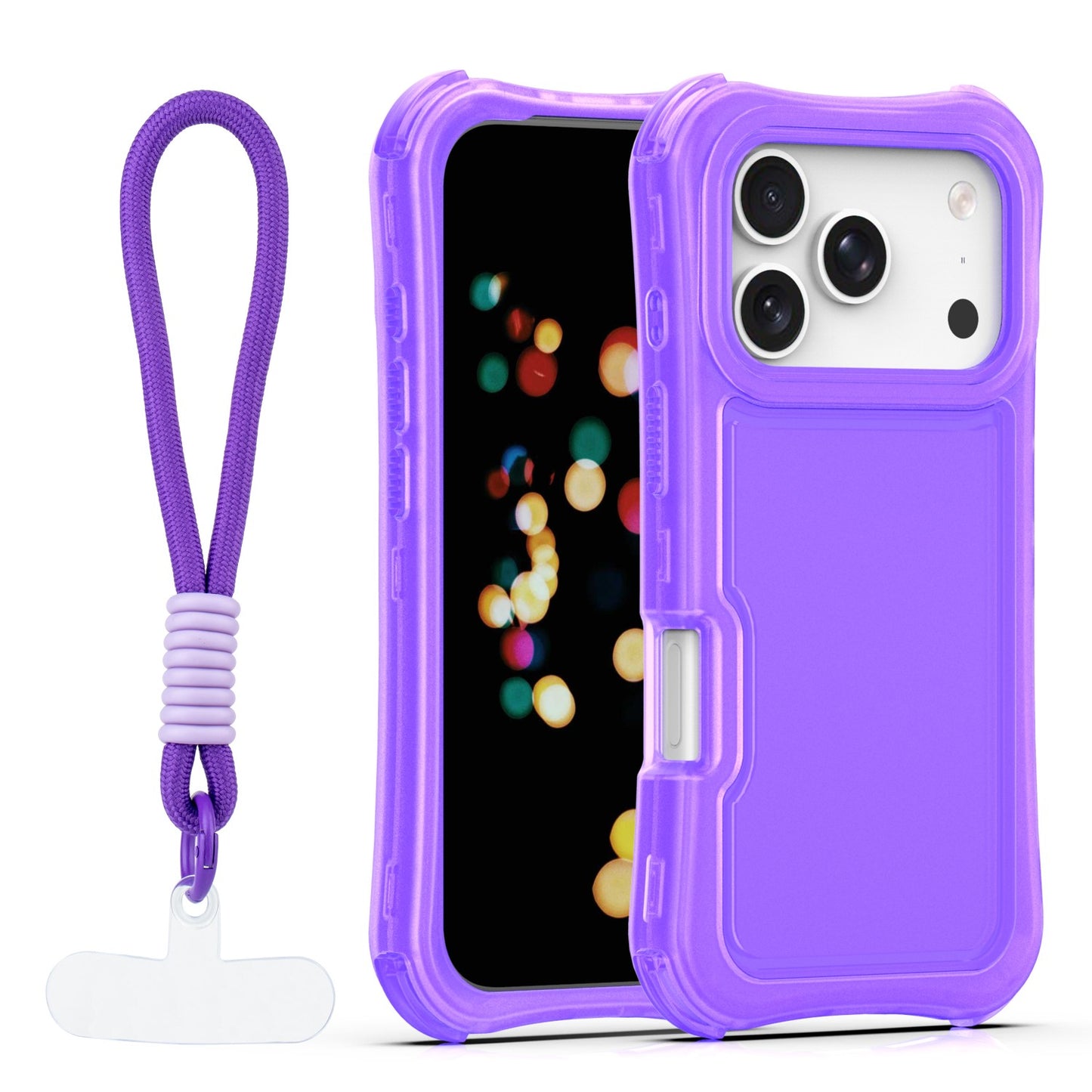 Ovitek Safepop s paščkom za iPhone 17 Pro Max 6,9" vijolična