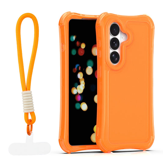 Ovitek Safepop s paščkom za Samsung Galaxy S26 oranžna