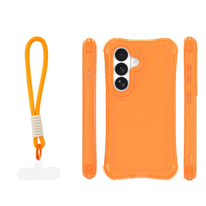 Ovitek Safepop s paščkom za Samsung Galaxy S26 Plus oranžna