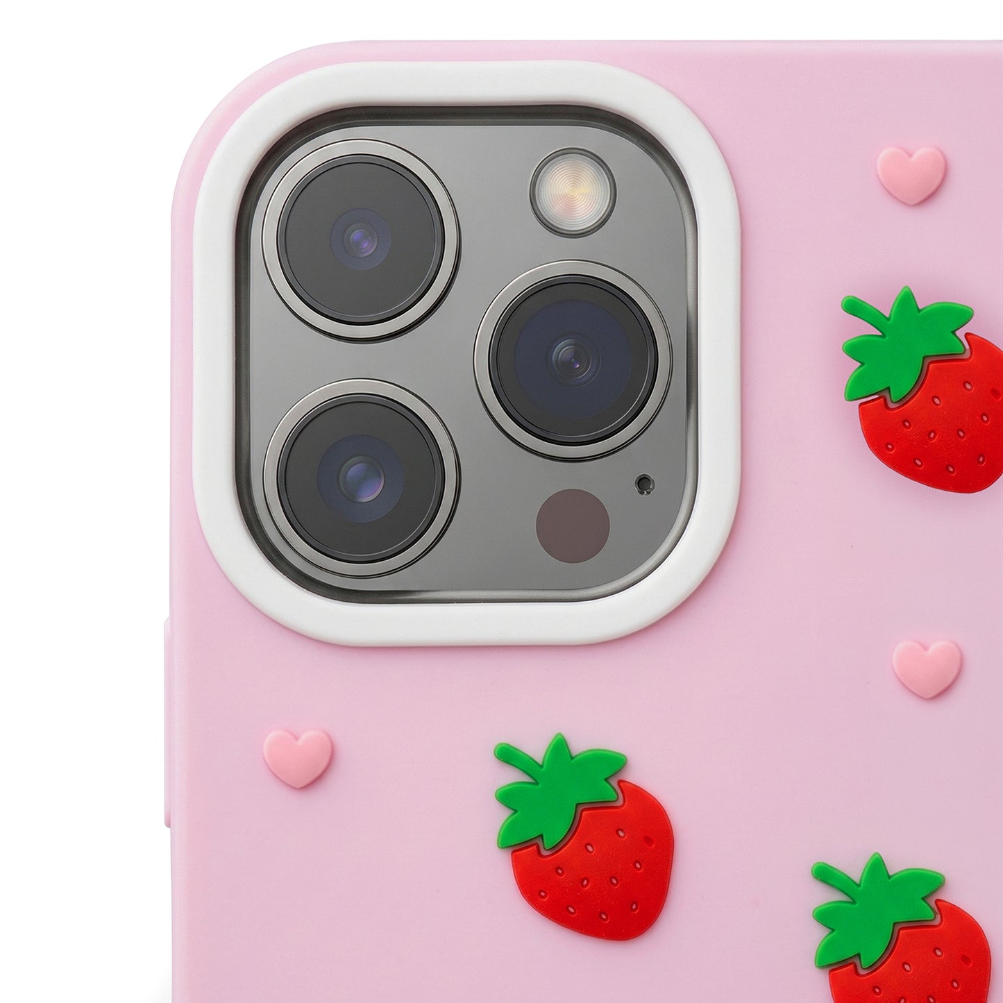 3D Strawberry ovitek za iPhone 16 6,1" roza