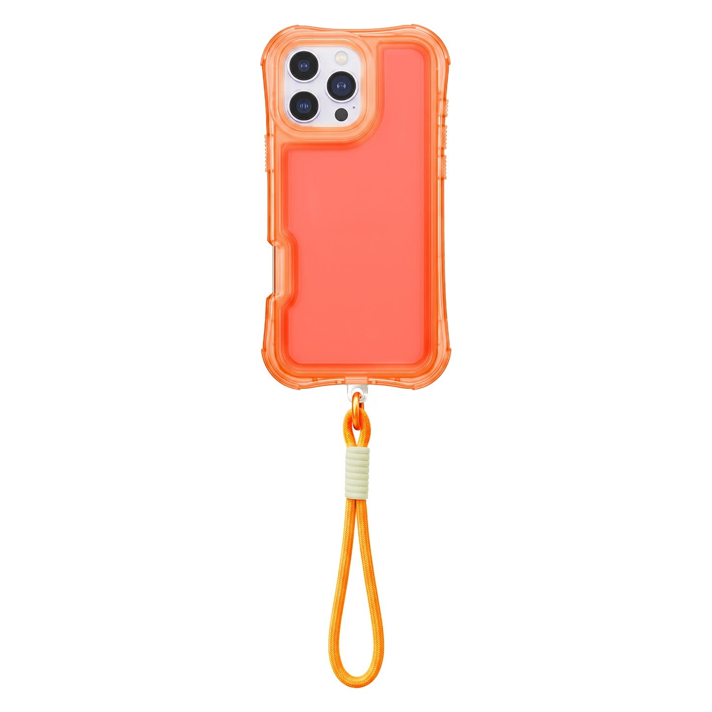 Ovitek Safepop s paščkom za iPhone 16e / 17e oranžna