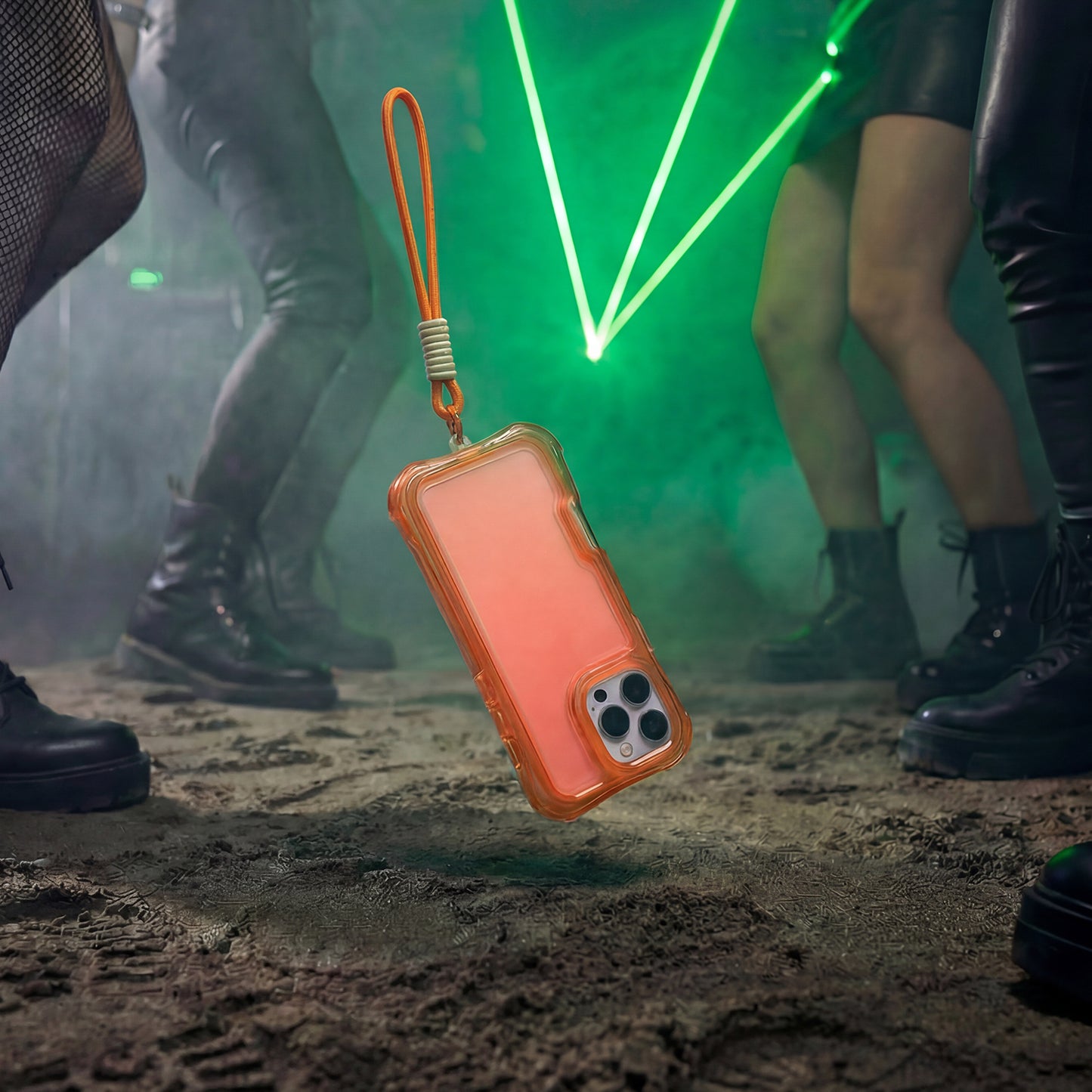 Ovitek Safepop s paščkom za Samsung Galaxy S26 Plus oranžna