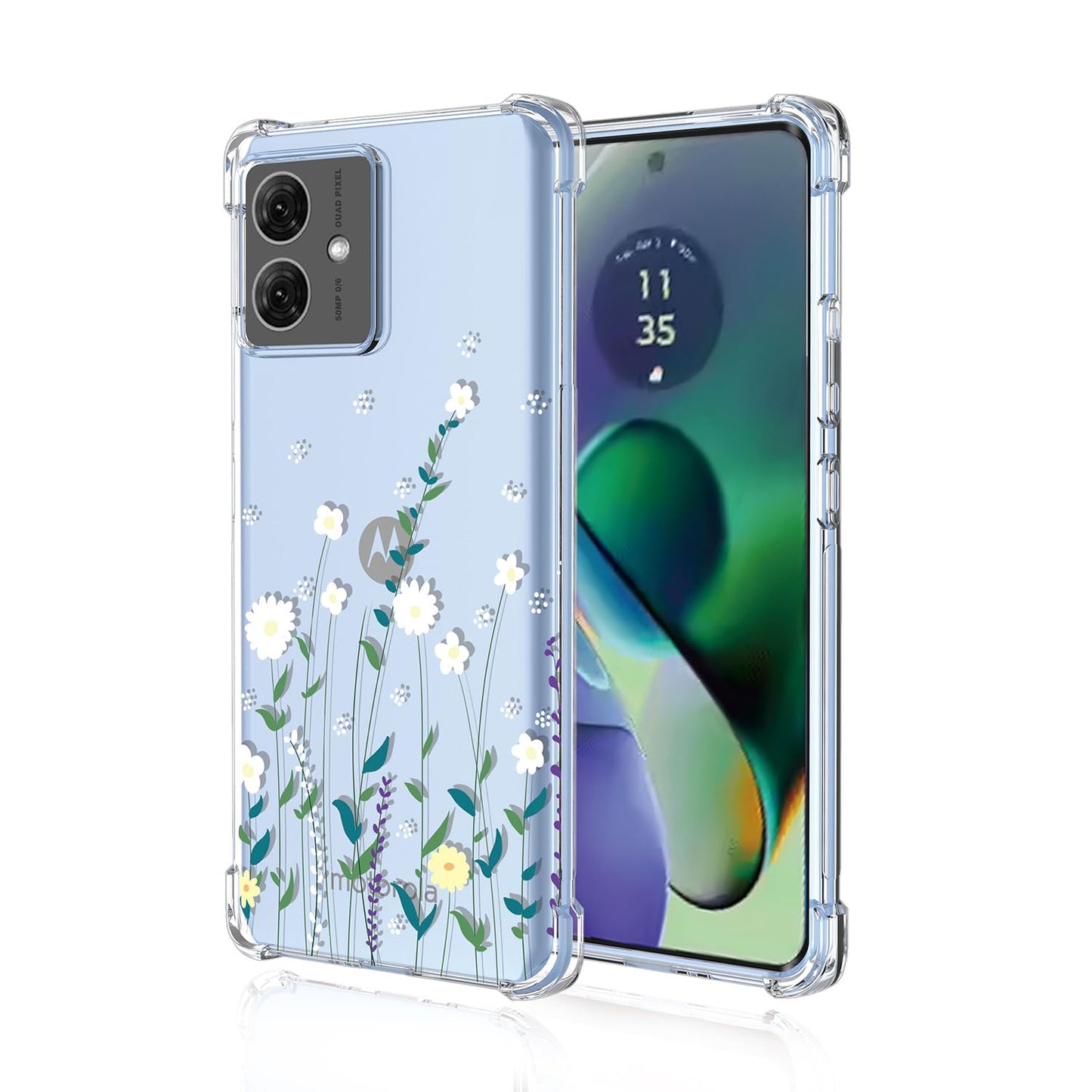 Prozoren-ovitek-bele-rozice-Motorola-Moto-G54
