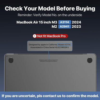 Ovitek za prenosni računalnik MacBook Air 15'' – iNeseon