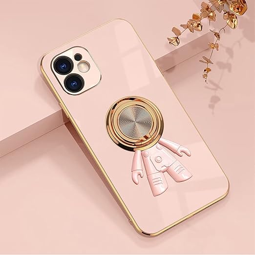 HAOYE ovitek za Xiaomi Redmi 12C / 11A – 360° stojalo, roza