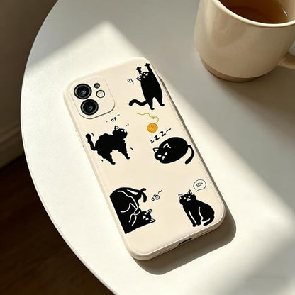Slatka maskica za Vivo Y76 5G – bijela mekana TPU maskica s crtanim motivom životinja