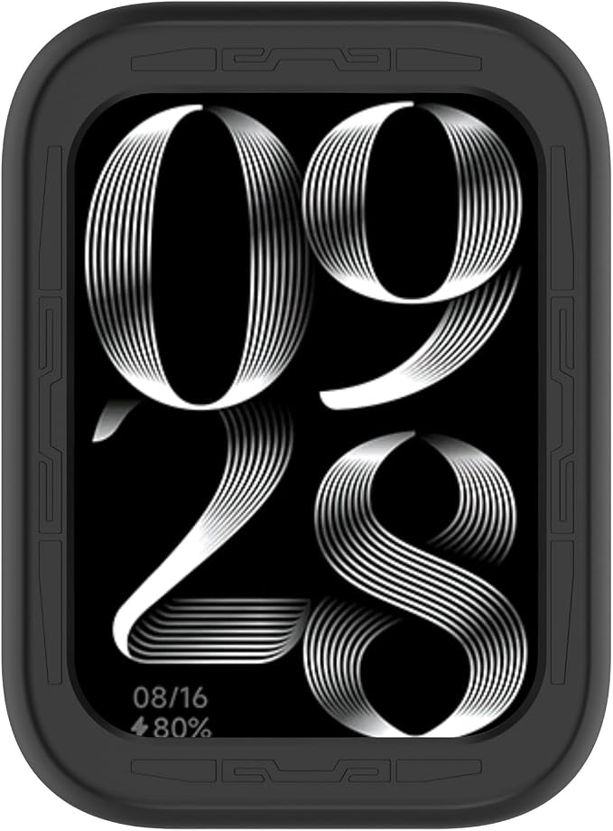LOKEKE zaščitni ovitek za Xiaomi Band 8 Pro - Silikonska zaščita črna