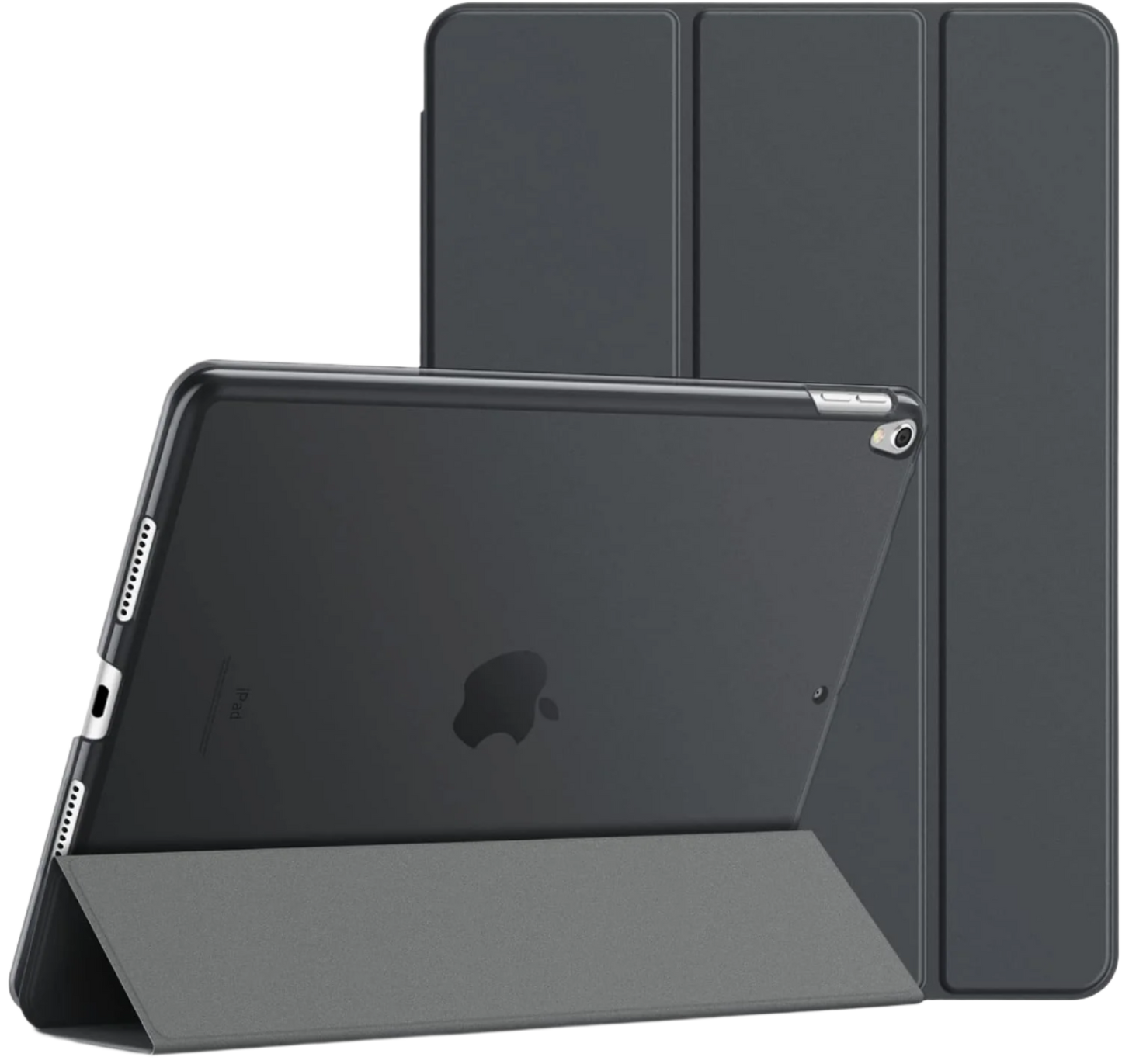 Preklopna torbica "JETech" za tablični računalnik Apple iPad Air 3 (2019) / Pro 10.5" (2017) – Siva / PC + mikrovlakna