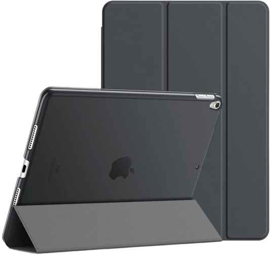 Preklopna torbica "JETech" za tablični računalnik Apple iPad Air 3 (2019) / Pro 10.5" (2017) – Siva / PC + mikrovlakna