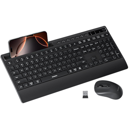 Bluetooth tipkovnica ''seenda'' z držalom za telefon + miška USB-C