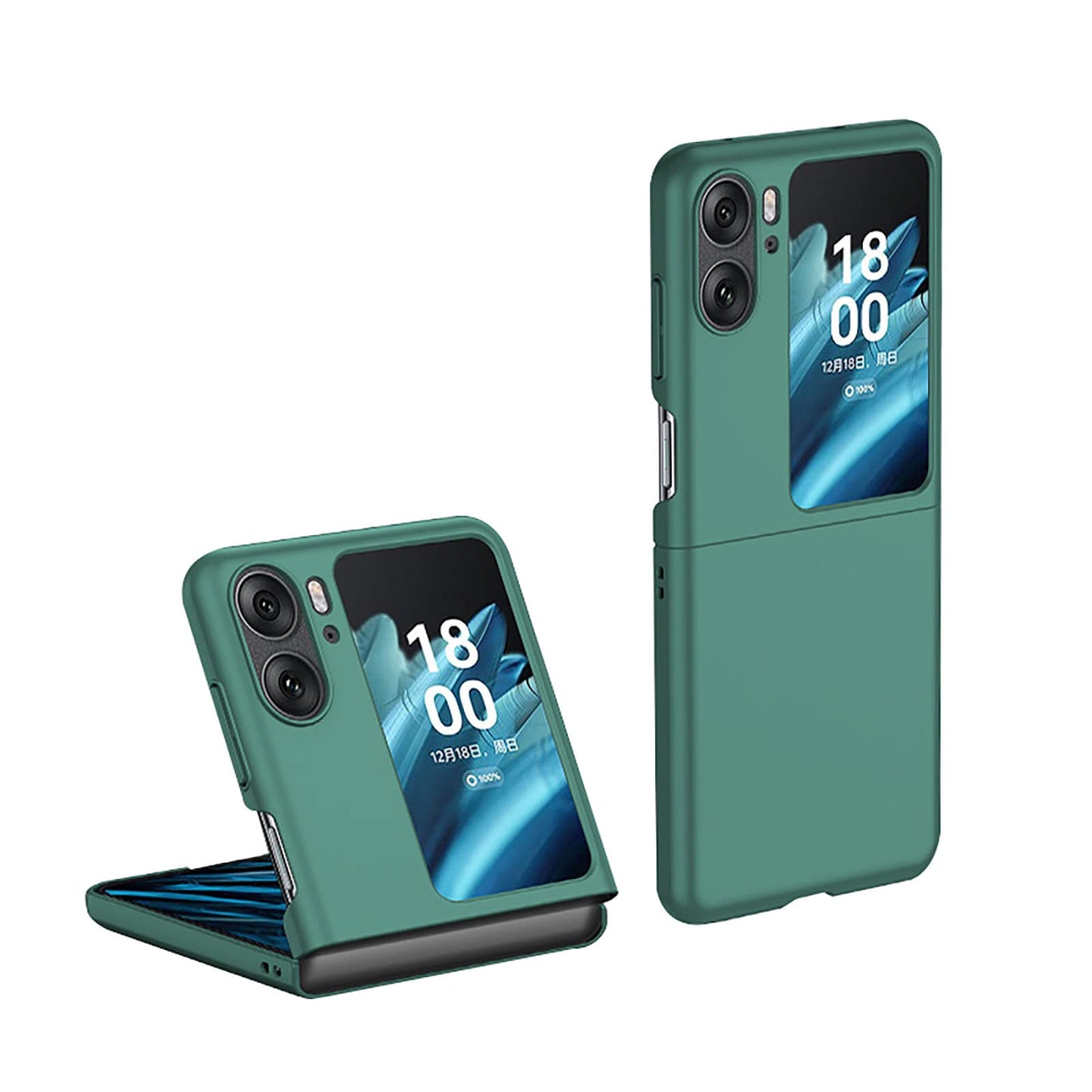 GIOPUEY-ovitek-OPPO-Find-N2-Flip-temno-zelena