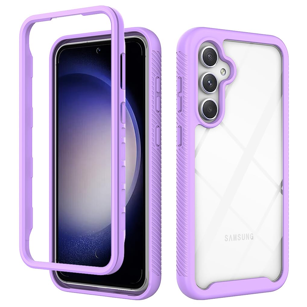 SEAHAI-prozoren-ovitek-Rugged-Armor-Samsung-Galaxy-S23-FE-5G-svetlo-vijolicna