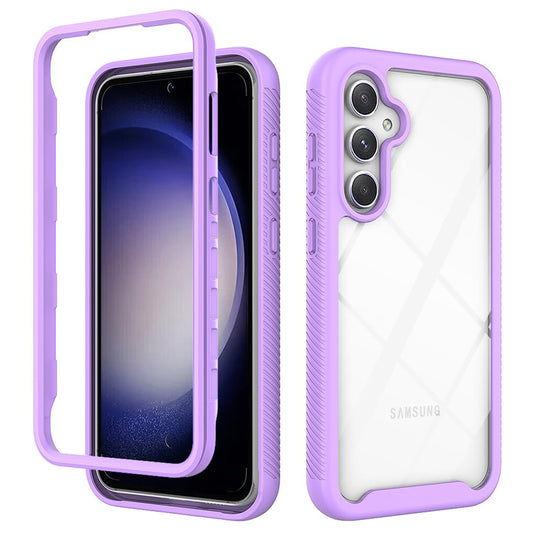 SEAHAI-prozoren-ovitek-Rugged-Armor-Samsung-Galaxy-S23-FE-5G-svetlo-vijolicna