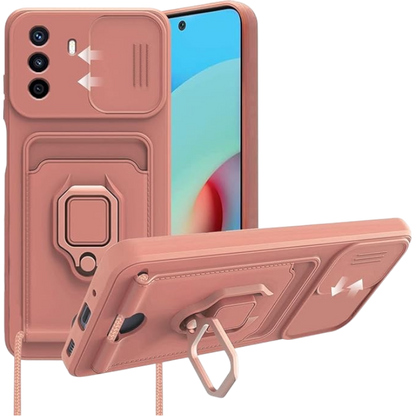 Ovitek "Bigcousin" z vrvico za Huawei Nova Y70, roza – Roza